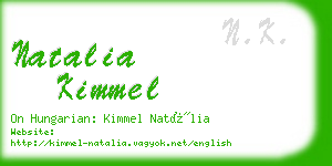 natalia kimmel business card